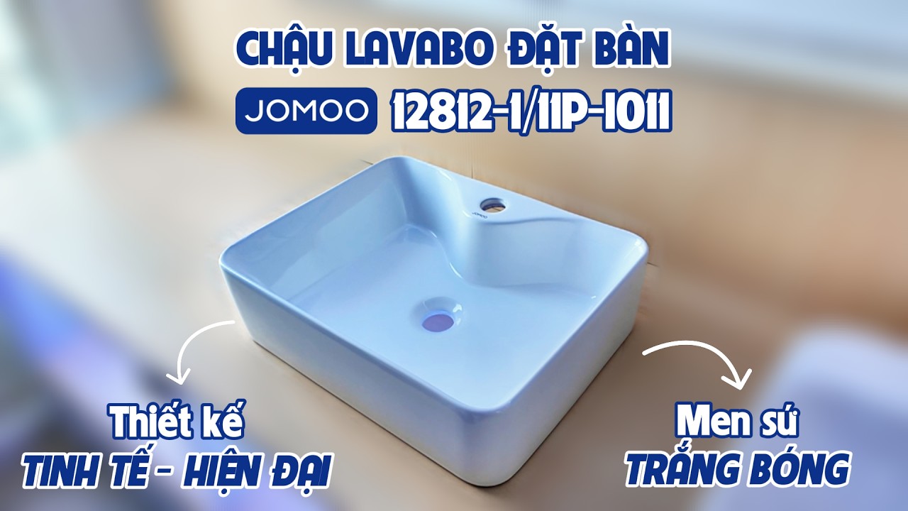Chậu rửa mặt lavabo đặt bàn JOMOO 12812-1/11P-I011