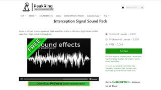 FREE SFXPack - Interception Signal Sound Pack