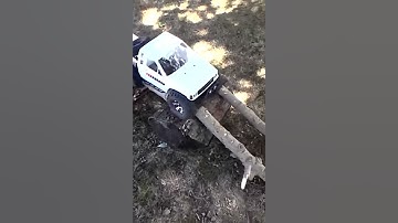 my uncles homemade crawler going through the new rock crawler bridge