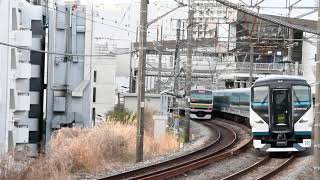 【新登場】特急湘南2号(E257系2000番台NA-03編成)東戸塚通過