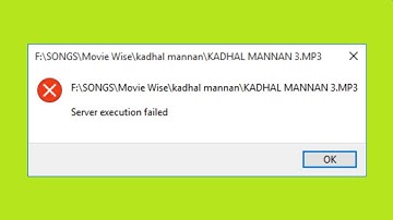 How To Fix Windows Media Player - " Server Execution Failed "- Error On Window 10 / 8 / 7