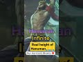 Real height of hanumanviral shorts viralshorts bholebaba bholenath hanumanji short