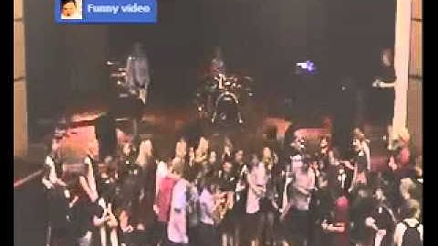 Funny Video  Crazy Stage Dive FAIL