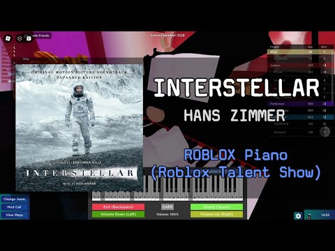 Interstellar Main Theme | Roblox Got Talent (ROBLOX Piano Cover)