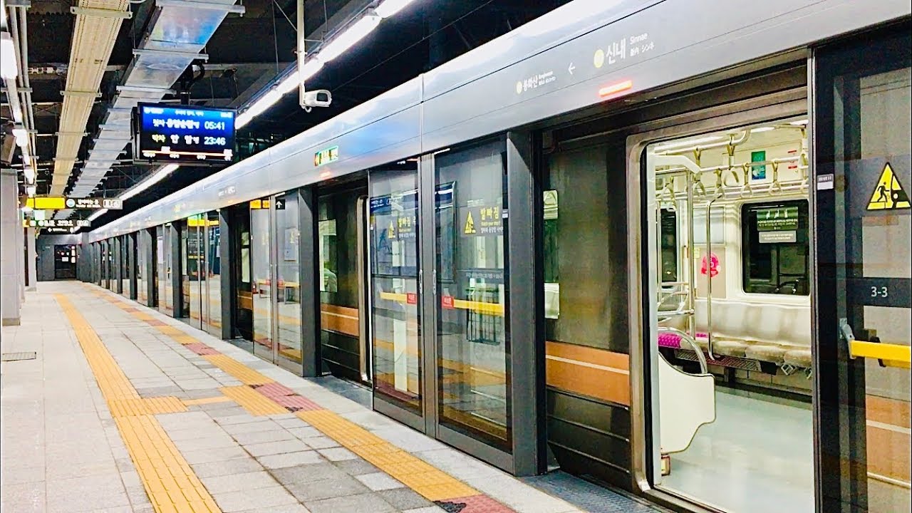 서울지하철 6호선 신내역 진입,발차 / Seoul Line6. Sinnae station - YouTube