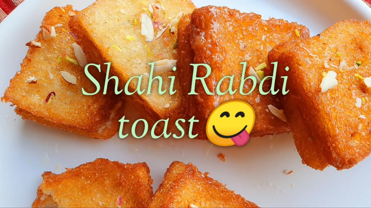 How to make Shahi rabdi Toast (hindi) शाही रबड़ी टुकड़ा - YouTube
