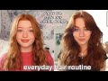 How we style our curtain bangs! Everyday hair care routine *tips & tutorial | Ruby and Raylee