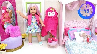 Doll draws house & becomes real! Play Dolls drawings for kids 30min