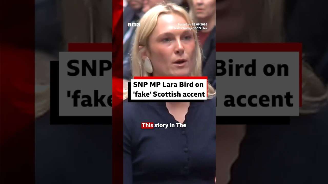 The SNP MP's accent has been the subject of intense online scrutiny. #BBCNews