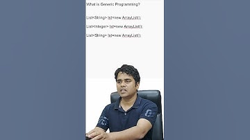 Interview Question #44 what is generic programming
