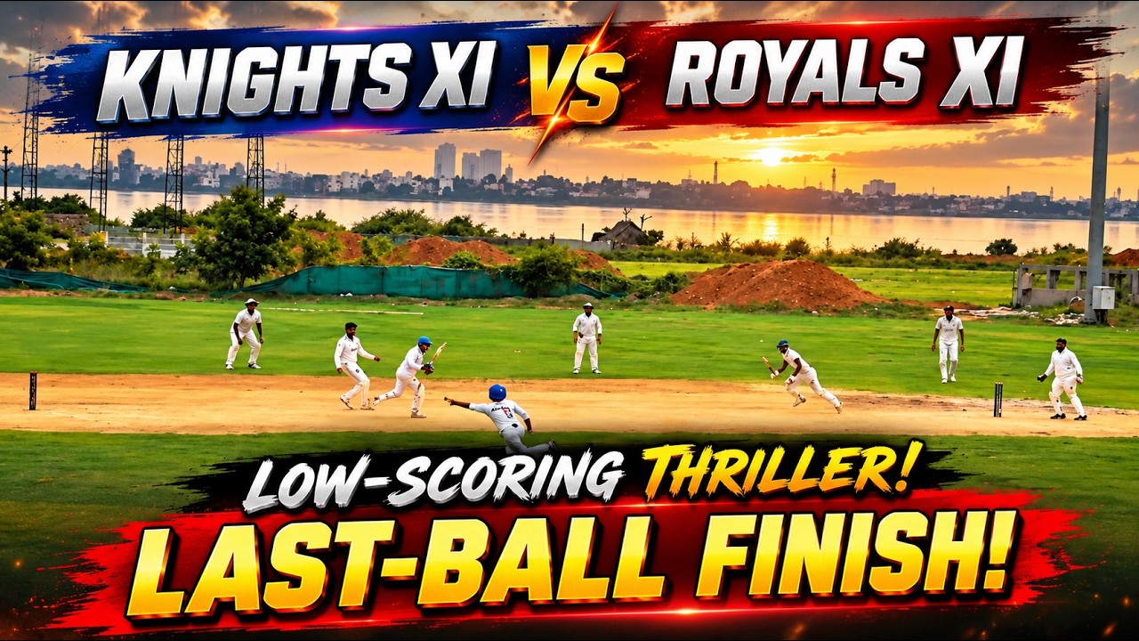 Low-Scoring Thriller..Last-Ball Finish | Edge-of-the-Seat Drama | Knights XI vs Royal XI 