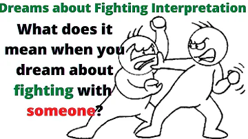 What does it mean when you dream about fighting with someone?fight with parent,wife,brother,sister