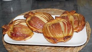 Dessert aux pommes à la pâte feuilletée, délicieux 👌 avec peu  d&#39;ingrédients  !!