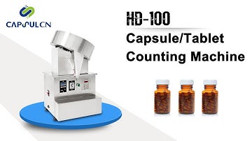 Auto capsule counting machine operation video