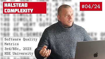 SQM 4/24: Halstead Complexity [software quality crash course] [eng sub]