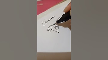 vedanti signature #shorts #autograph #signature