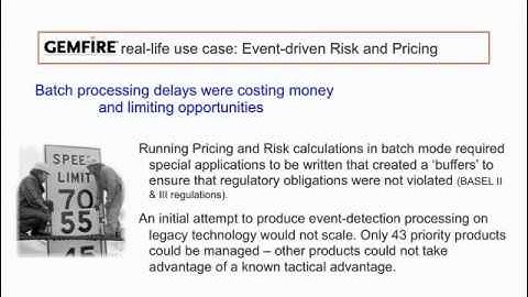 VMware vFabric GemFire Risk & Pricing (Billion $ Case Study)