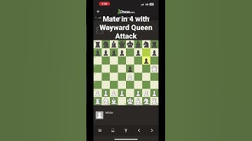 Mate in 4 with Wayward Queen Attack #chess  #chesscom