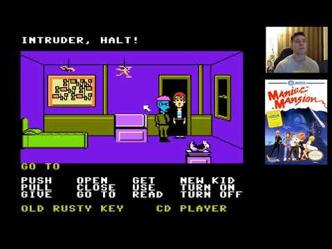 Maniac Mansion (1990) for NES - Bernard Ending