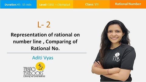 L-2 Representation of rational on number line | Rational Numbers Class 7 | Aditi Vyas | TTB