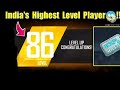 How to increase your level very fast , like daddy calling India's highest level |freefire