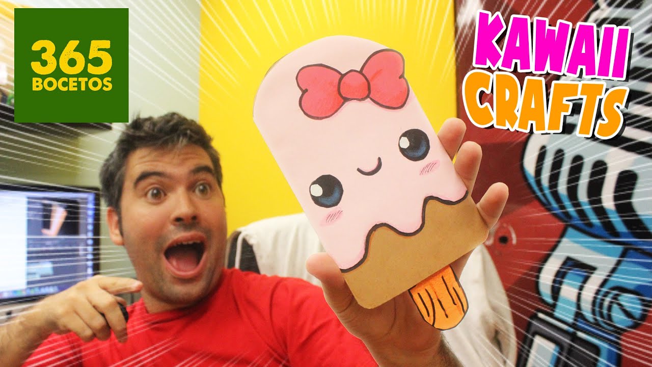 TARJETAS DE CUMPLEAÑOS KAWAII , Manualiades faciles , Manualidades de papel en Español , YouTube