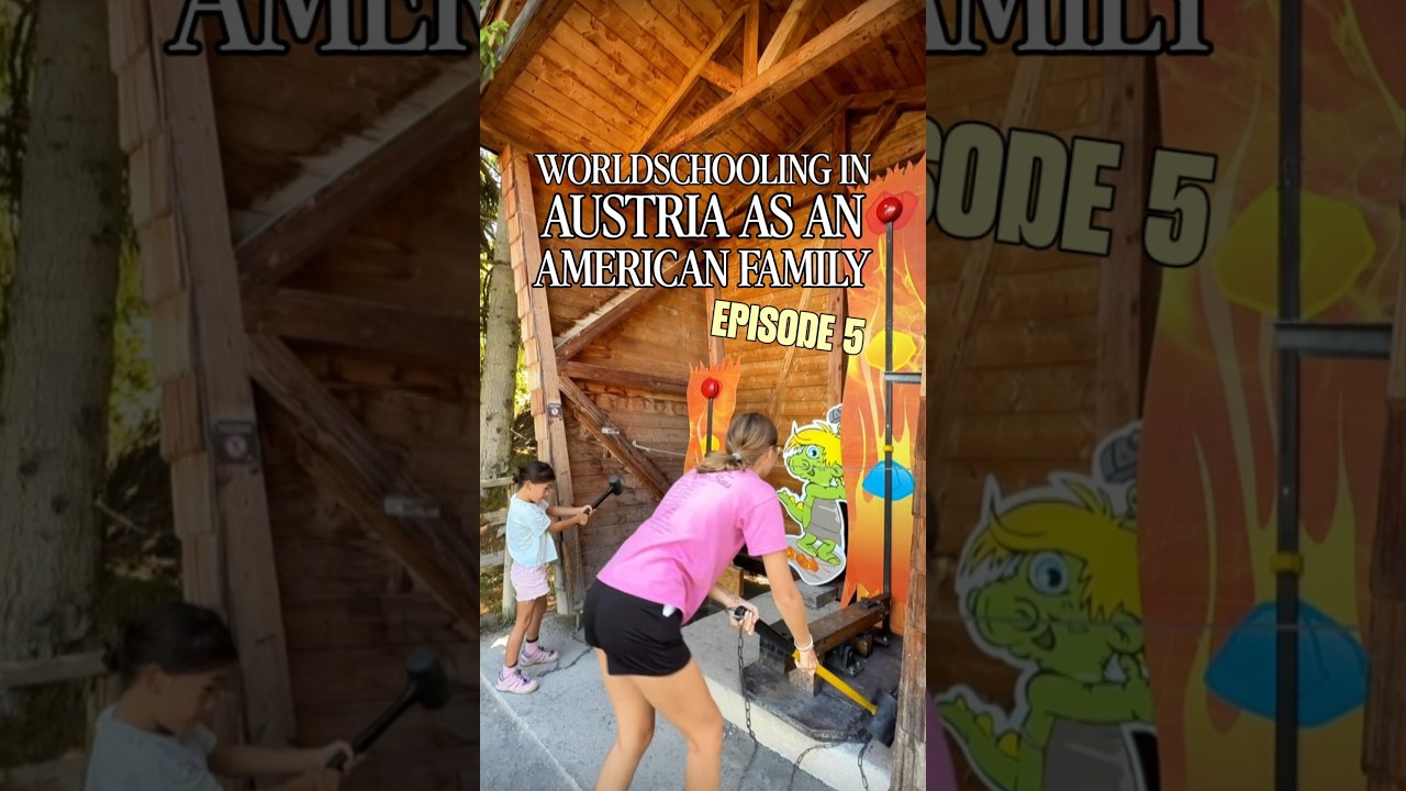 Who do you think is the strongest in our family? 💪🏻 Worldschooling in Austria as an American