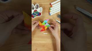Pinwheel #shorts #diycrafts #papercircuit #diy #stem #stemeducation #spinning #pinwheel #pinwheels