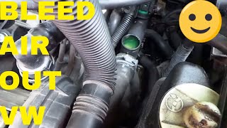 How To Bleed Air Out Of A Volkswagen Cooling System