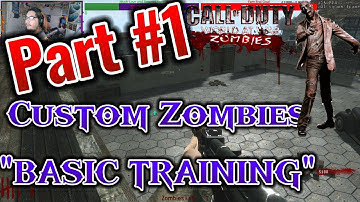 Custom Zombies Solo▐ "Basic Training" Map Part #1