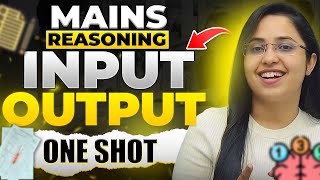 MAINS REASONING INPUT OUTPUT for All Banking Exams | INPUT OUTPUT One Shot |  Smriti Sethi