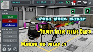 BUSSID GAMEPLAY | Review Mode Mabar Telolet Abang Tukang Bakso Link | Link ada di Deskripsi