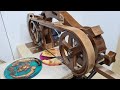 Universal band saw made of wood 2 part, original clock made of wood and epoxy resin.