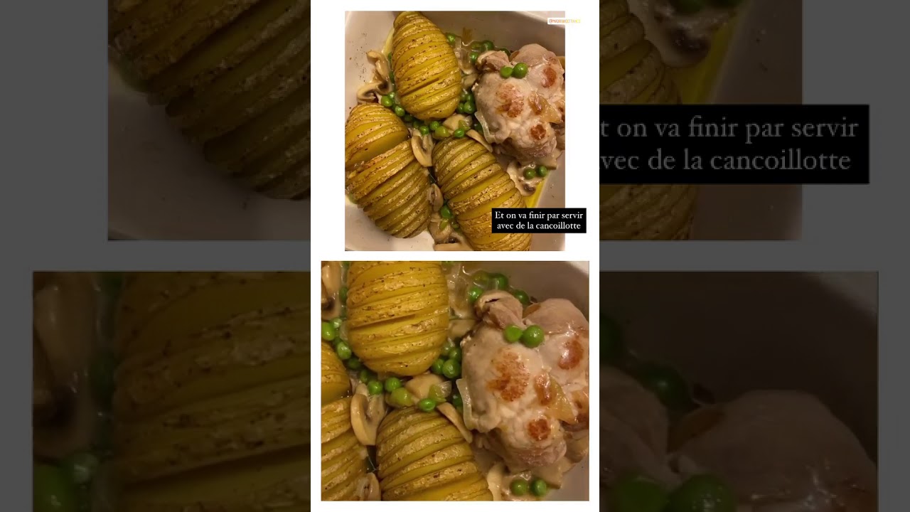 Paupiettes de porc à la cancoillotte , et pommes de terre suédoises , par  Livionna