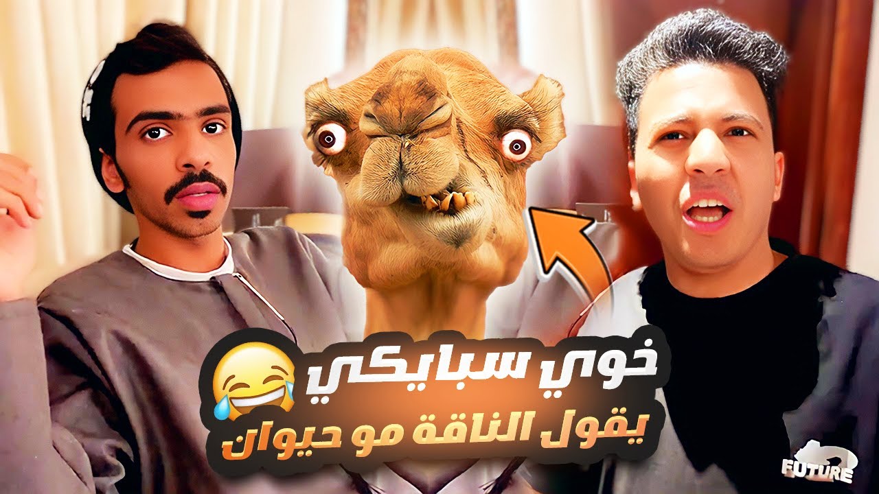 نحاول نقنع خوي سبايكي ان الناقة حيوان 🥲💔