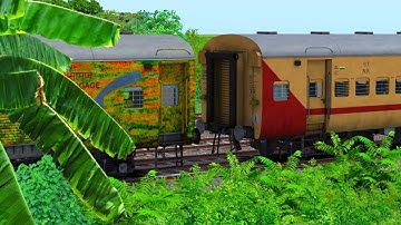 ✨️WDP4D Diesel Engine Coupling Icf Utkrisht With Duronto Slr | indian train simulator classic 