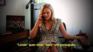 Maddie Brewer liga para Miranda (Hemlock Grove)