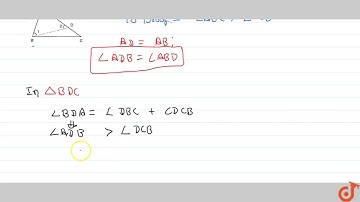 If two sides of a triangle are unequal; the longer side has greater angle opposite to it.