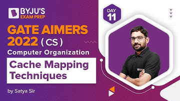 GATE AIMERS 2022 | CS | Computer Organization | Cache Mapping Techniques | Satya Narayana