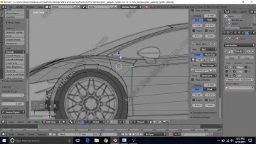 Model A Lamborghini Gallardo LP560-4 in Blender - Tutorial Part 4 - Adjust Images + Improve Shading