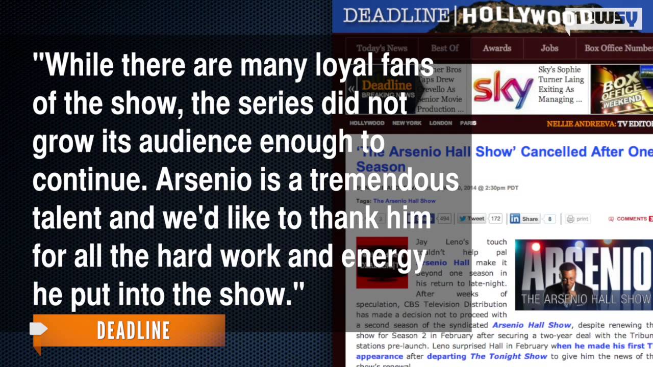 'The Arsenio Hall Show' Canceled After Just One Season