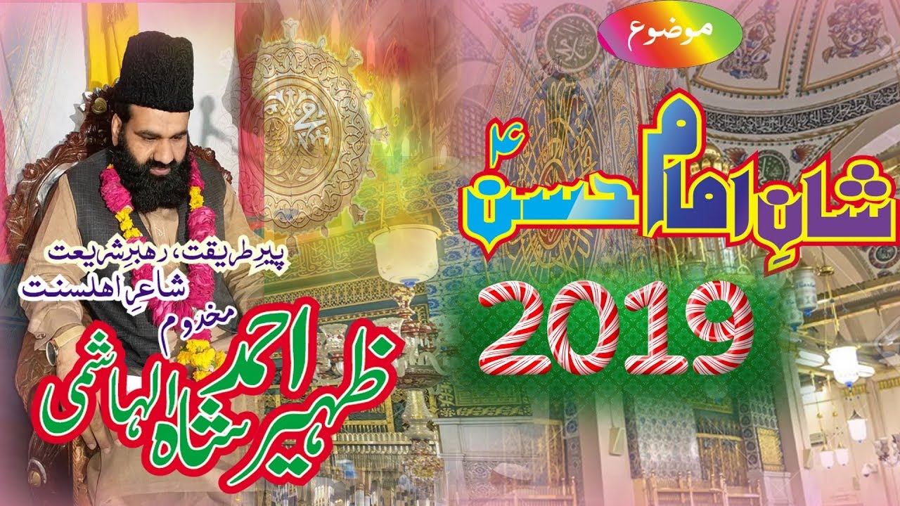 IMAM HASAN BIN ALI a.s by syed zaheer ahmad hashmi 2019 new speech