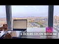 4 hour study with me white noise for studying pomodoro 5010 mindful studying