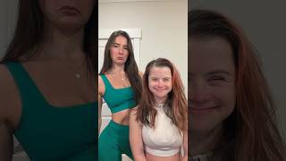 I stole her frown again 😊#downsyndrome #Siblings #wholesome #viral #funny #funnyvideos #meme