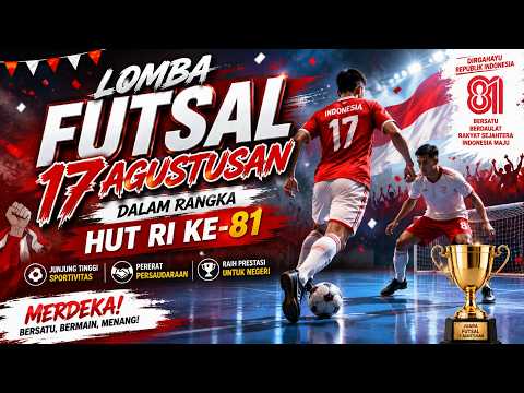 🔥 Pertandingan Futsal 17 Agustus Paling Panas! HUT RI Ke-81 Meriah Banget