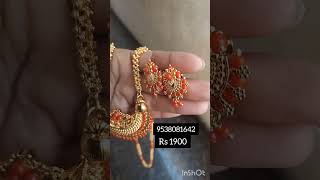 Download Lagu jewellery set #onegramgoldjewellery #panchaloha #studs #mangalasutra MP3