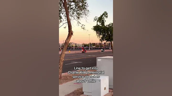 Line to get into Charlie Kirk’s memorial service stretches about a mile