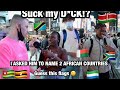 ASKING THIS GUY TO NAME 2 COUNTRIES IN AFRICA AND THIS HAPPENED 🙄😂can you guess this African flags