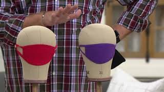 Zunie Set of 4 Cloth Face Coverings Choice of Size on QVC
