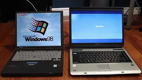 Laptop Race: Windows 98 vs Windows XP